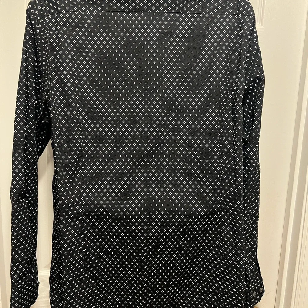 Banana Republic Black and White Patterned Shirt